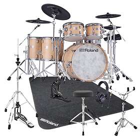 Roland VAD716 Flagship V-Drums Kit Gloss Natural