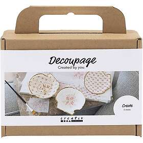 Creative Toys Decoupage Kit Muslingeskal blød rosa 1 pk. 977788
