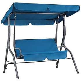 Casaria Hollywood Hengekøye med Solskjerm Blå