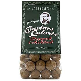Sockerbageriet Farfars Chokladdoppade Lakritskulor 150g