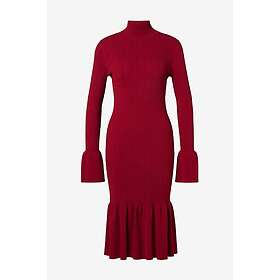 Malina Amalia High Neck Knitted Midi Klänning