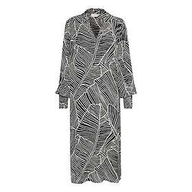 Kaffe Agenette Lehtikuvioinen Midimekko