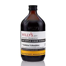 Willy's Organic Apple Cider Vinegar With Mother 500ml 2-Pack