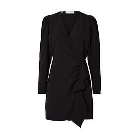 Selected Slfsine Ls Kort Volangklänning