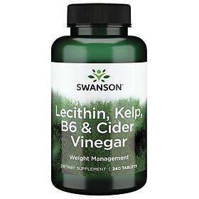 Swanson Lecithin Kelp B6 Äppelcidervinäger 240 st