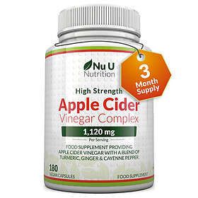 Nu U Nutrition Apple Cider Vinegar 1120mg 180 Capsules