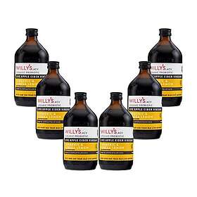Willy's Organic Apple Cider Vinegar With Mother 6-Pack 500ml