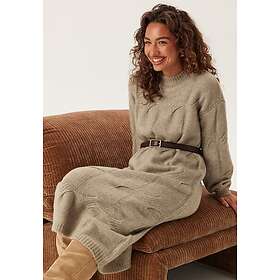 Pieces Pcjenna Kabelstickad Midiklänning