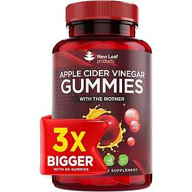 NEW LEAF PRODUCTS Apple Cider Vinegar Vegan Gummies 90