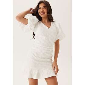 Bubbleroom Occasion Occasion Jacquard Volang Kort Klänning