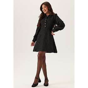 Vila Vitaliama Jacquard Långärmad Klänning