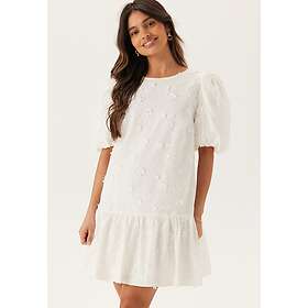 Bubbleroom Occasion 3D Embroidered Puff Sleeve Klänning