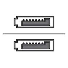 Sharkoon 4044951017171 SATA till SATA 150/300/600 75 cm 90° Vinklad