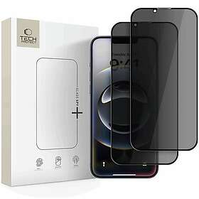 Tech-Protect Spy Privacy Hærdet glas skærmbeskytter til iPhone 16e (2-pack)