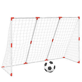 vidaXL Football Goal With Balls 184x124cm 2-pack 4008437