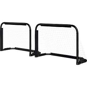 Northix Fotbollsmål Set Med 2 Fällbara Fotbollsmål Med Metallram
