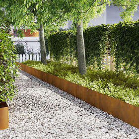 vidaXL Garden Border 100x0.05x20cm 20pcs 865980