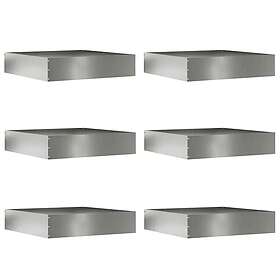 vidaXL Bordure de Pelouse 60x60x13cm 6pcs 874741