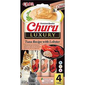Churu Luxury Purée Crémeuse Thon au Homard Paquet de 4