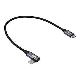 Akyga AK-USB-53 USB-C till USB-C USB 2.0 Högervinklad 0.3 m