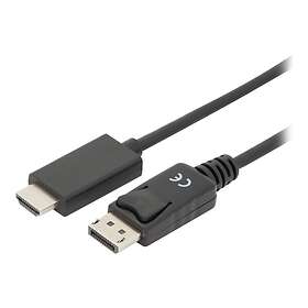 Assmann AK-340303-020-S DisplayPort Mâle vers HDMI Mâle Câble Adaptateur 2m 4K