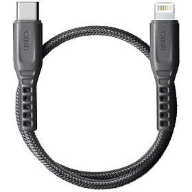 Uniq 87024993 USB-C till Lightning 18W 0.3m Flätad