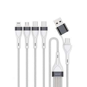 4smarts 541299 USB-A till USB-C/Micro-USB/Lightning 0.25m