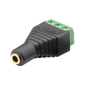 Goobay 76746 3-bens feltstik til 3,5 mm hun (3-bens stereo) Adapter