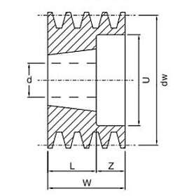 Diverse SPA 125-3 Remhjul