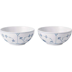 Royal Copenhagen Musselmalet Riflet Skål 50cl 2pcs