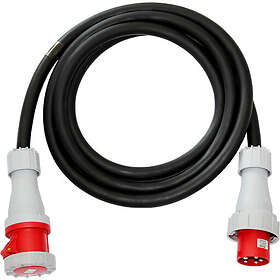 DANCABLES 6228101125 Kabelsæt 5G16 5M 63A CEE, IP67, Sort