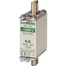 Siemens Sikring NH 00-AM 10A AC 500V 3stk.