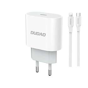 Dudao A14EUL Väggladdare med 1m USB-C till Lightning-kabel 20W
