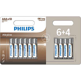 Philips Tech Alkaline AAA 10-pack