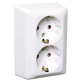 Elko RS Seinäpistoke 2-tie Maadoitettu