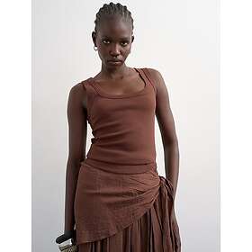 TOPSHOP Honey Short Sleeve U-Neck Topp (Dame)