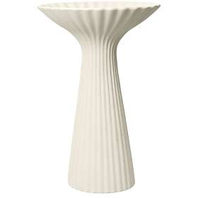 Ferm Living Fountain Pedestal Bowl Ivoire