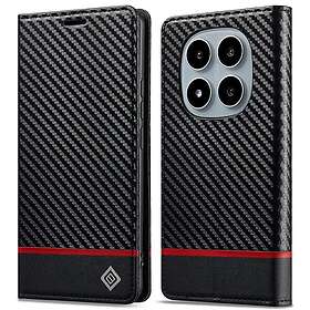 Skalo LC.IMEEKE Hiilikuitu Lompakko Kotelo for Xiaomi Redmi Note 15 Pro 5G