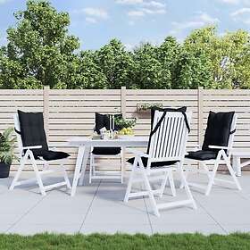 vidaXL Sittdyna för Stol med Hög Rygg (4 pcs) 377624