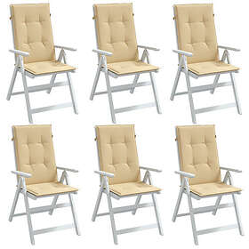 vidaXL Ryggdyna 6 st (120x50x4cm) 4002423