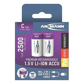 Ansmann Li-Ion Premium Battery C 2300mAh 2-pack