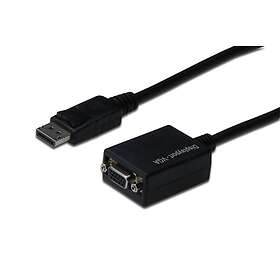 Digitus AK-340403-001-S Adapteri DisplayPort - VGA (D-Sub) Kaapeli 0.15m