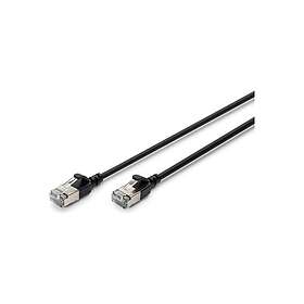 Digitus Slim LSOH F/FTP Cat6a 0.3m Patchkabel DK-1632-A-003S-BL