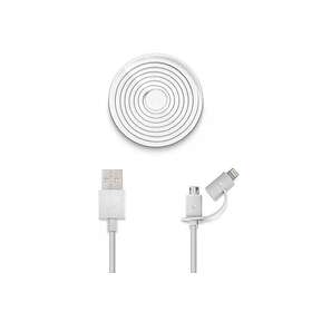 Usbepower USBE_DUO_WH Micro-USB ja Lightning 1.2m