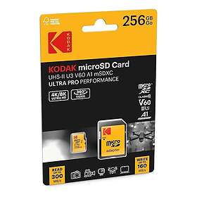 Kodak MicroSDXC Klasse 10 UHS-I U3 V30 A1 256GB