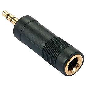 Lindy 1846714 Teleplugg Audio Adapter 3,5 mm Hane till 6,35 mm Hona Adapter