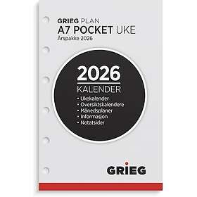 Grieg Årspakke Kalender 2026 A7