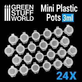 Green Stuff World Mini Plastic Pots Set 24x3ml