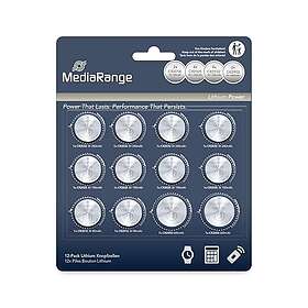 MediaRange Lithium CR2032 12-pack