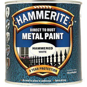 Hammerite Hammered Finish Metal Paint White 2.5L